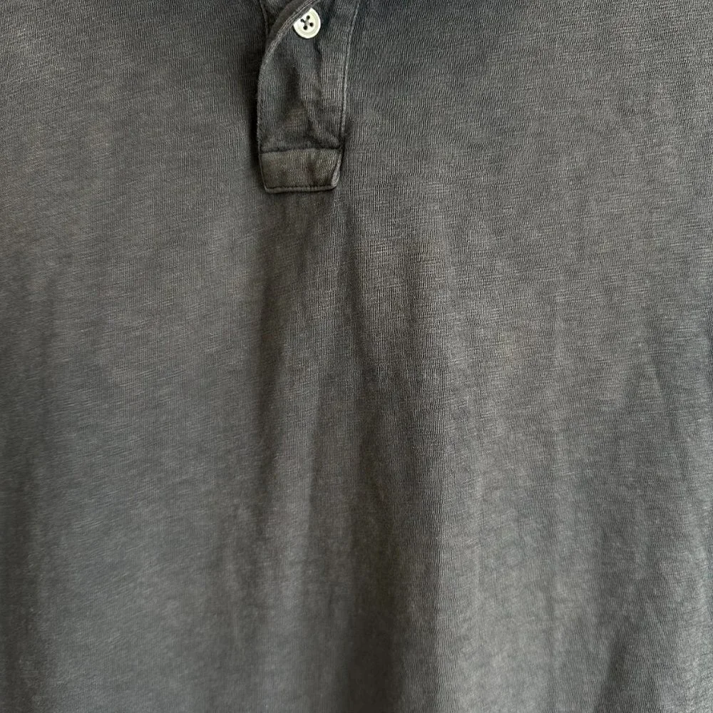 J.Crew Faded Navy Blue 100% Cotton Short Sleeve Polo Shirt Top